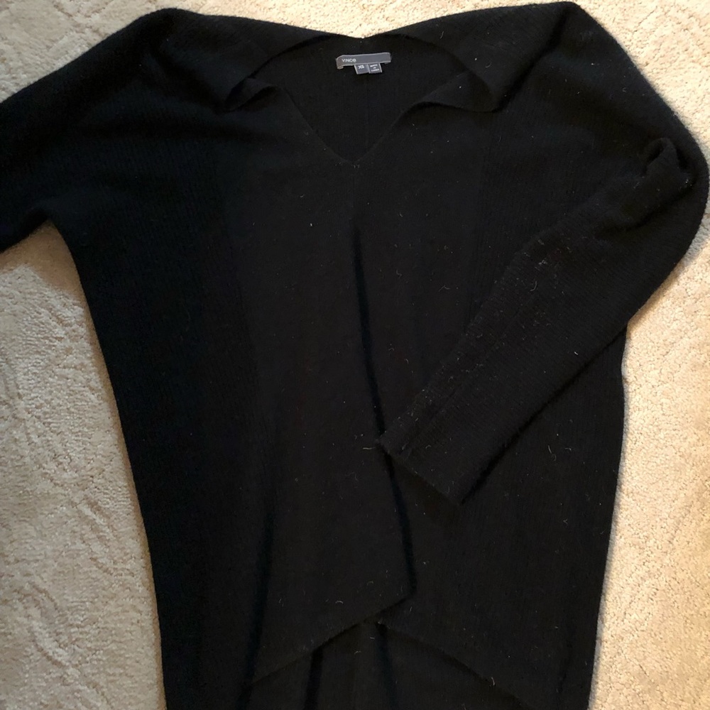 Sold!!Vince XS black sweater high low
